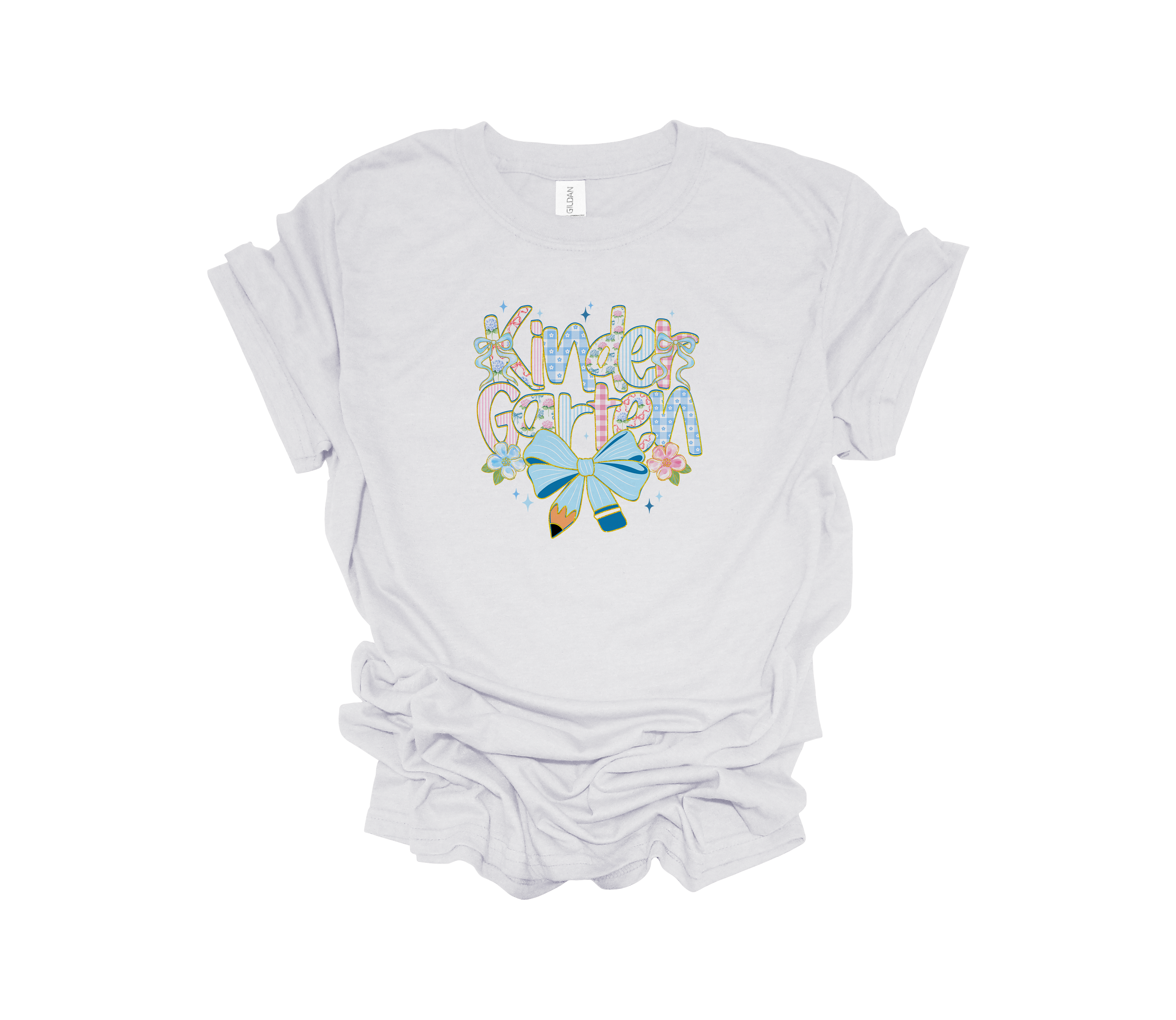 School Grades Pencil Bow Blue