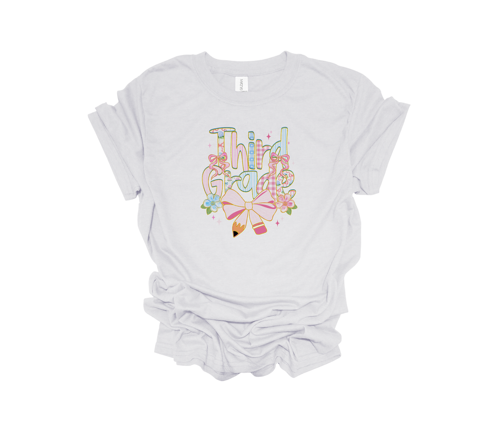 School Grades Pink Bow