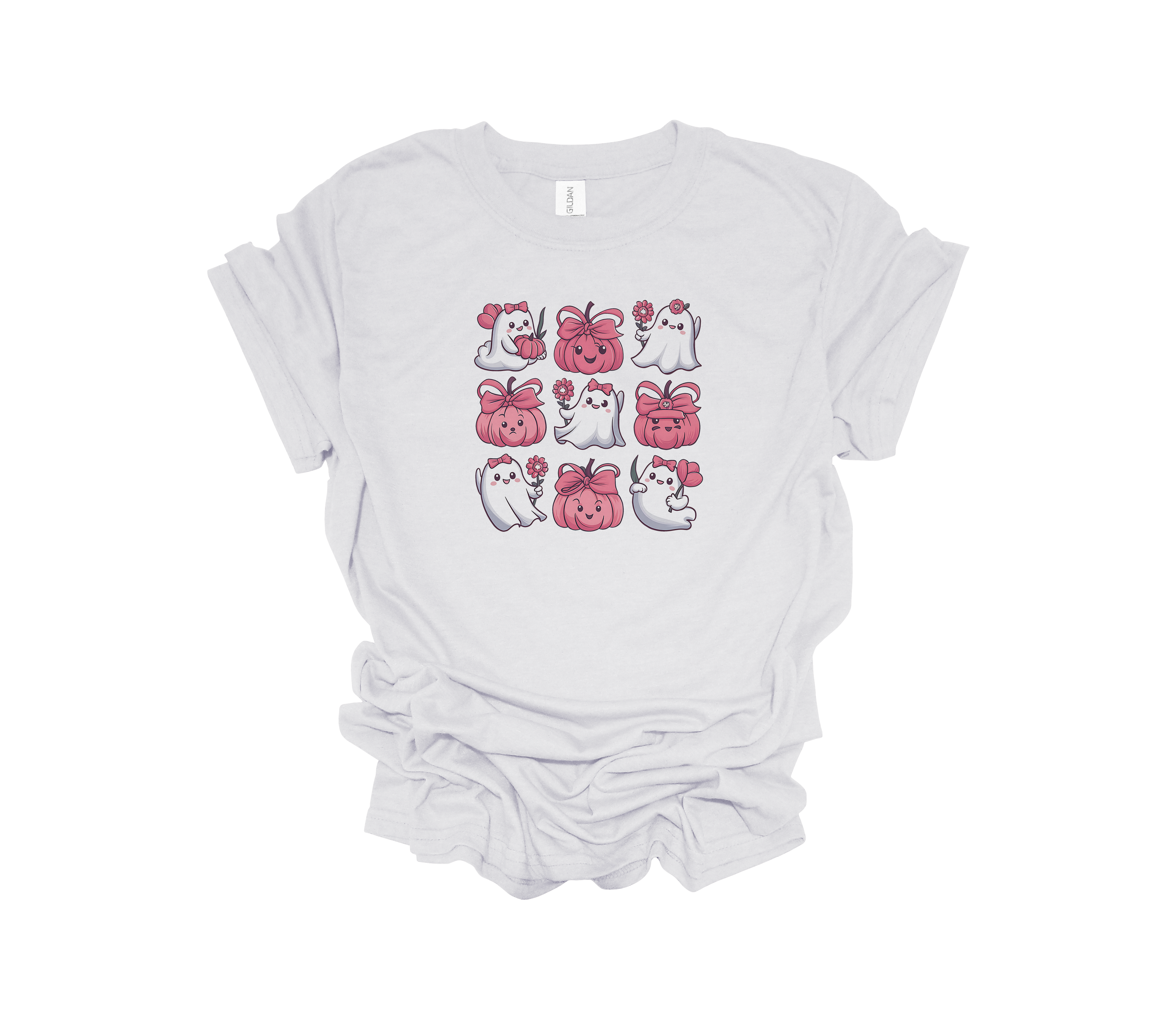 Pink Ghosts and Pumpkins